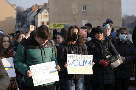 Soliaritätsaktion für die Ukraine in Görlitz