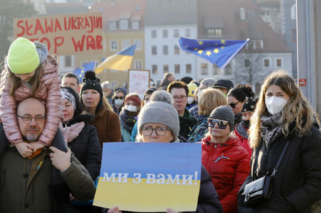 Soliaritätsaktion für die Ukraine in Görlitz