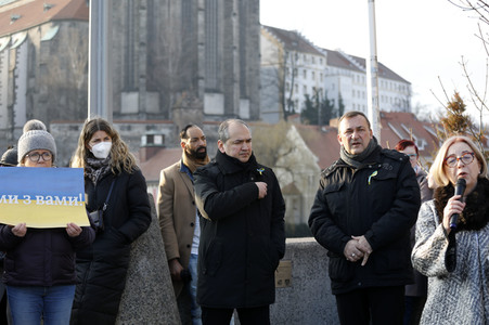 Soliaritätsaktion für die Ukraine in Görlitz