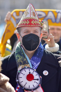 Demonstration gegen den Krieg in der Ukraine in Köln