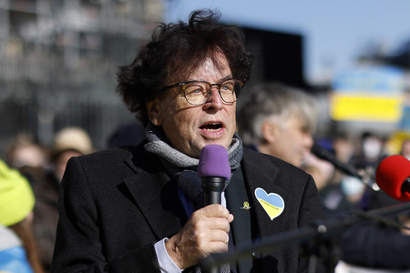 Demonstration gegen den Krieg in der Ukraine in Köln