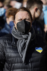 Demonstration gegen den Krieg in der Ukraine in Köln