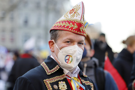 Friedensdemo am Rosenmontag in Köln