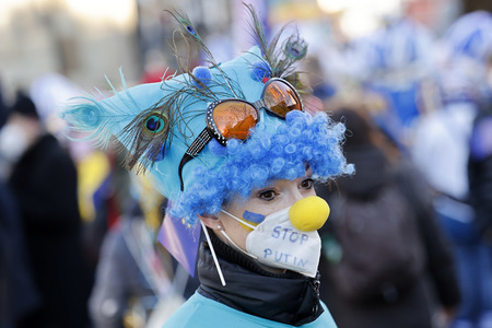 Friedensdemo am Rosenmontag in Köln