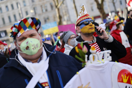 Friedensdemo am Rosenmontag in Köln