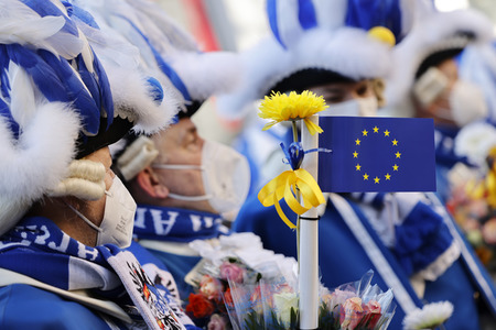 Friedensdemo am Rosenmontag in Köln
