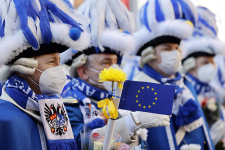Friedensdemo am Rosenmontag in Köln