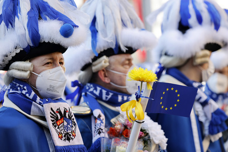 Friedensdemo am Rosenmontag in Köln