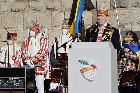 Friedensdemo am Rosenmontag in Köln