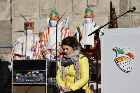 Friedensdemo am Rosenmontag in Köln