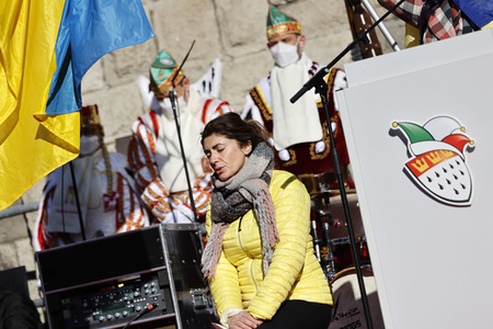 Friedensdemo am Rosenmontag in Köln
