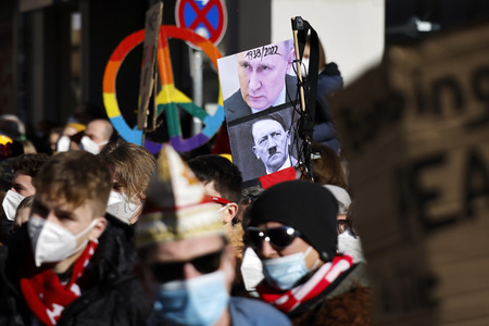 Friedensdemo am Rosenmontag in Köln