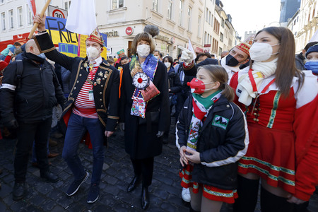 Friedensdemo am Rosenmontag in Köln