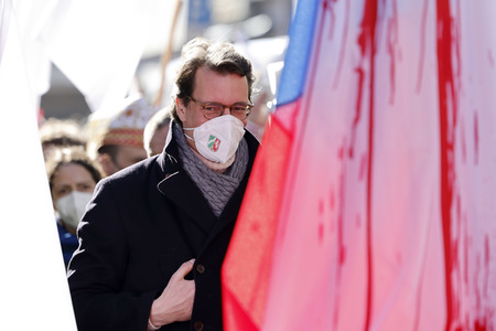 Friedensdemo am Rosenmontag in Köln