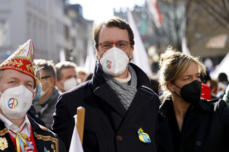 Friedensdemo am Rosenmontag in Köln
