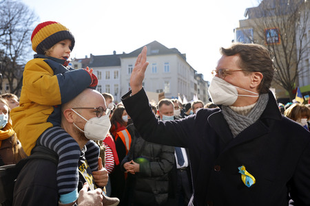 Friedensdemo am Rosenmontag in Köln