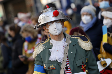 Friedensdemo am Rosenmontag in Köln