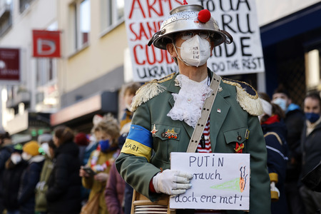 Friedensdemo am Rosenmontag in Köln