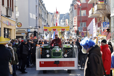Friedensdemo am Rosenmontag in Köln