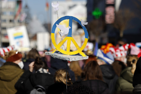 Friedensdemo am Rosenmontag in Köln