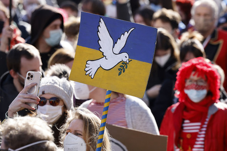 Friedensdemo am Rosenmontag in Köln