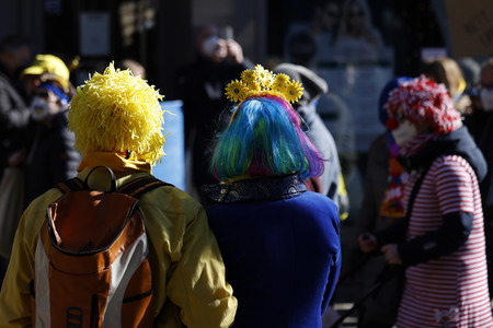Friedensdemo am Rosenmontag in Köln