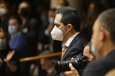 Debatte zur Aggression Russlands gegen die Ukraine im Europäischen Parlament in Brüssel