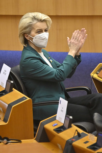 Debatte zur Aggression Russlands gegen die Ukraine im Europäischen Parlament in Brüssel