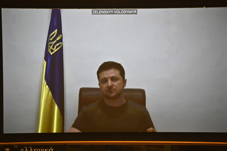 Debatte zur Aggression Russlands gegen die Ukraine im Europäischen Parlament in Brüssel