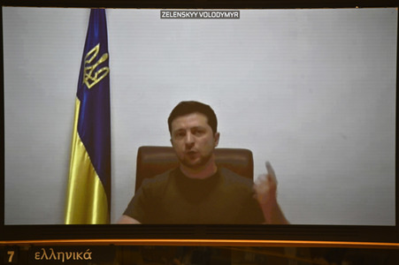 Debatte zur Aggression Russlands gegen die Ukraine im Europäischen Parlament in Brüssel