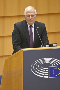 Debatte zur Aggression Russlands gegen die Ukraine im Europäischen Parlament in Brüssel