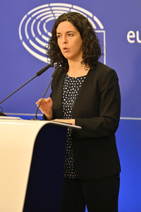 Presskonferenz der Fraktion GUE/NGL im EU-Parlament in Brüssel
