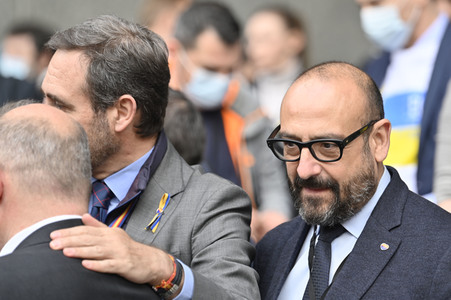 Ukraine Demonstration vor dem EU-Parlament in Brüssel