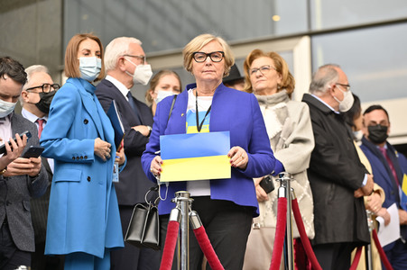 Ukraine Demonstration vor dem EU-Parlament in Brüssel