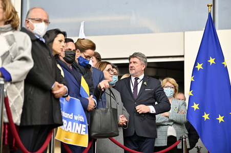 Ukraine Demonstration vor dem EU-Parlament in Brüssel