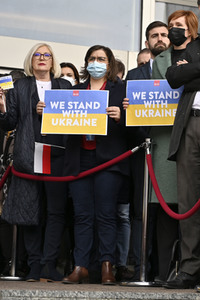 Ukraine Demonstration vor dem EU-Parlament in Brüssel