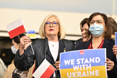 Ukraine Demonstration vor dem EU-Parlament in Brüssel