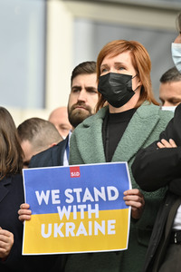 Ukraine Demonstration vor dem EU-Parlament in Brüssel