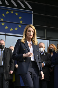 Ukraine Demonstration vor dem EU-Parlament in Brüssel