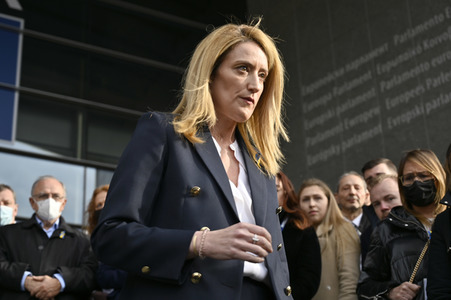 Ukraine Demonstration vor dem EU-Parlament in Brüssel