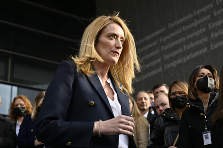 Ukraine Demonstration vor dem EU-Parlament in Brüssel