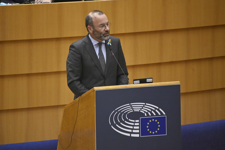 Debatte zur Aggression Russlands gegen die Ukraine im Europäischen Parlament in Brüssel