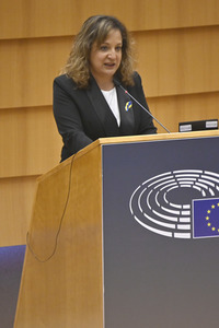 Debatte zur Aggression Russlands gegen die Ukraine im Europäischen Parlament in Brüssel