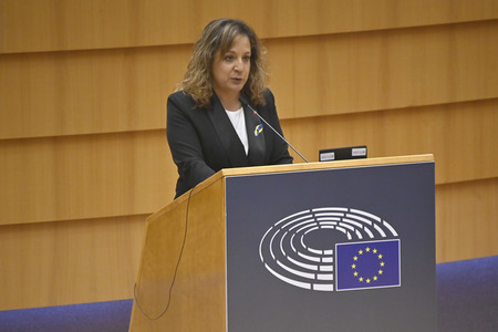 Debatte zur Aggression Russlands gegen die Ukraine im Europäischen Parlament in Brüssel
