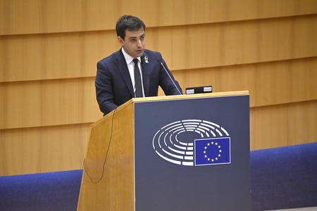 Debatte zur Aggression Russlands gegen die Ukraine im Europäischen Parlament in Brüssel