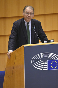 Debatte zur Aggression Russlands gegen die Ukraine im Europäischen Parlament in Brüssel