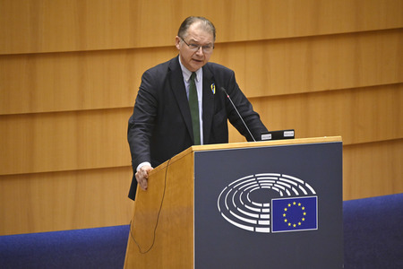 Debatte zur Aggression Russlands gegen die Ukraine im Europäischen Parlament in Brüssel