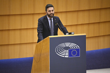 Debatte zur Aggression Russlands gegen die Ukraine im Europäischen Parlament in Brüssel