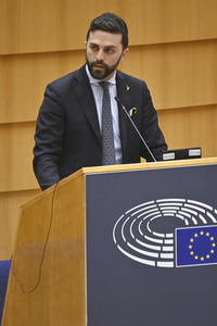 Debatte zur Aggression Russlands gegen die Ukraine im Europäischen Parlament in Brüssel