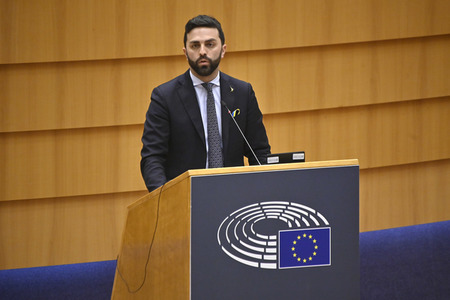 Debatte zur Aggression Russlands gegen die Ukraine im Europäischen Parlament in Brüssel